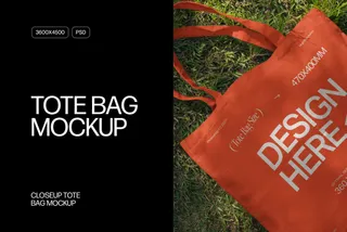 Closeup Tote Bag Mockup