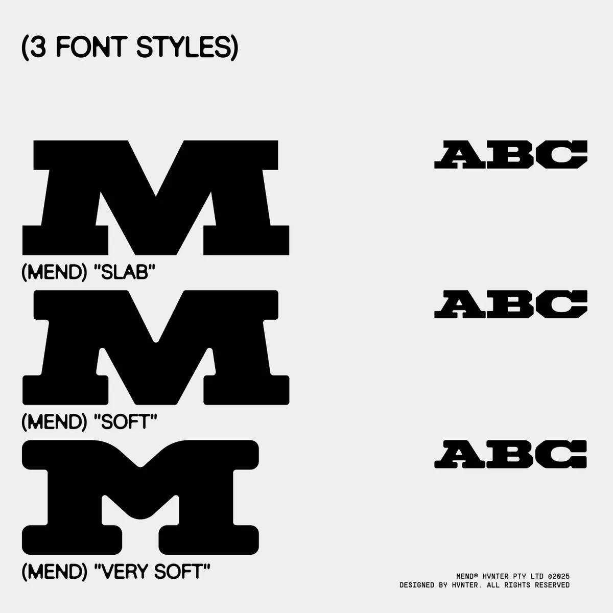 Mend Typeface