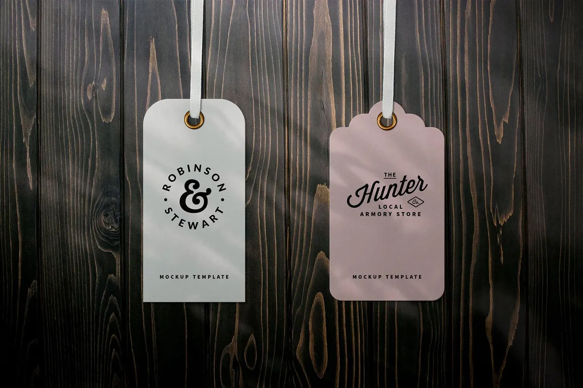 Garment Label Tag Mockups