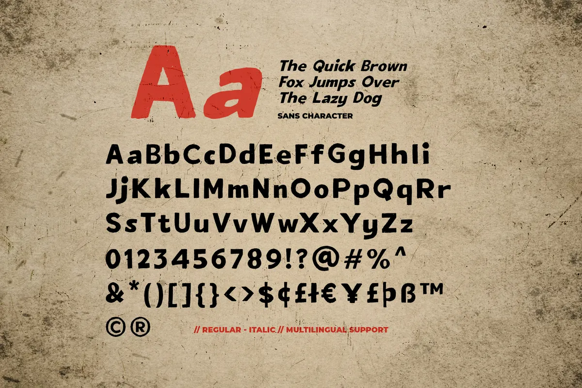 Post Crave - Vintage Blackletter & Sans Font Duo