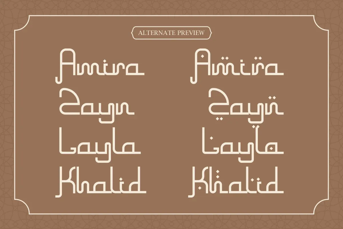 Khangiral - Monolinear Arabic Display Font