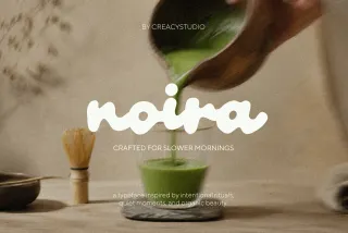 Noira – Rounded Organic Display Font