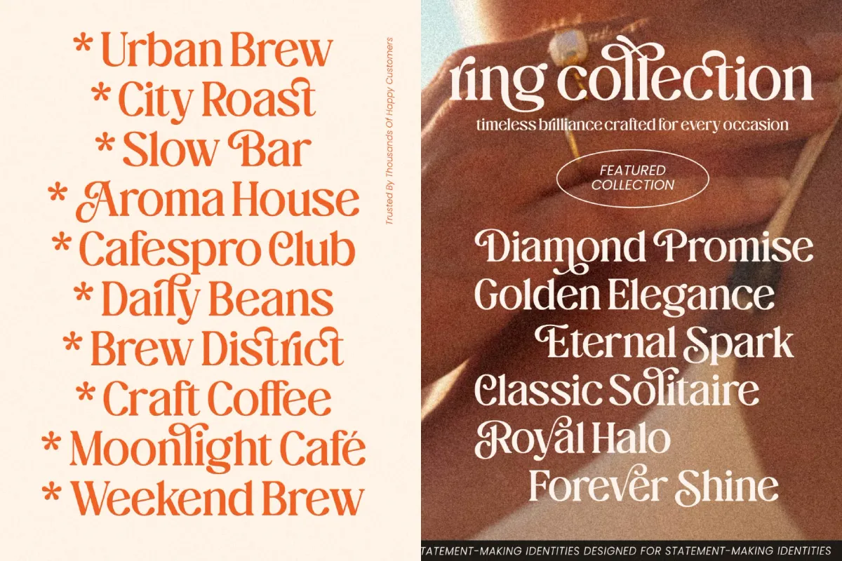 The Daily Midtones - Decorative Display Serif Font