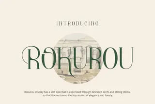 Rokurou Display Font