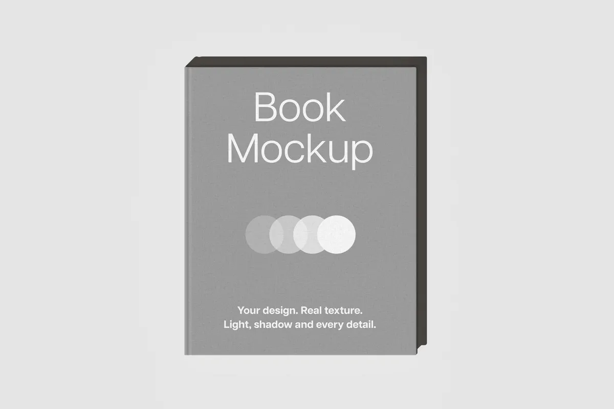 Cloth-Cover Hardback Book Mockup