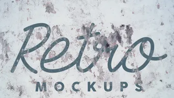 Grunge Wall Retro Mockups
