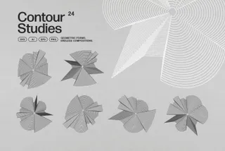 Contour Studies. 24 Vector Elements