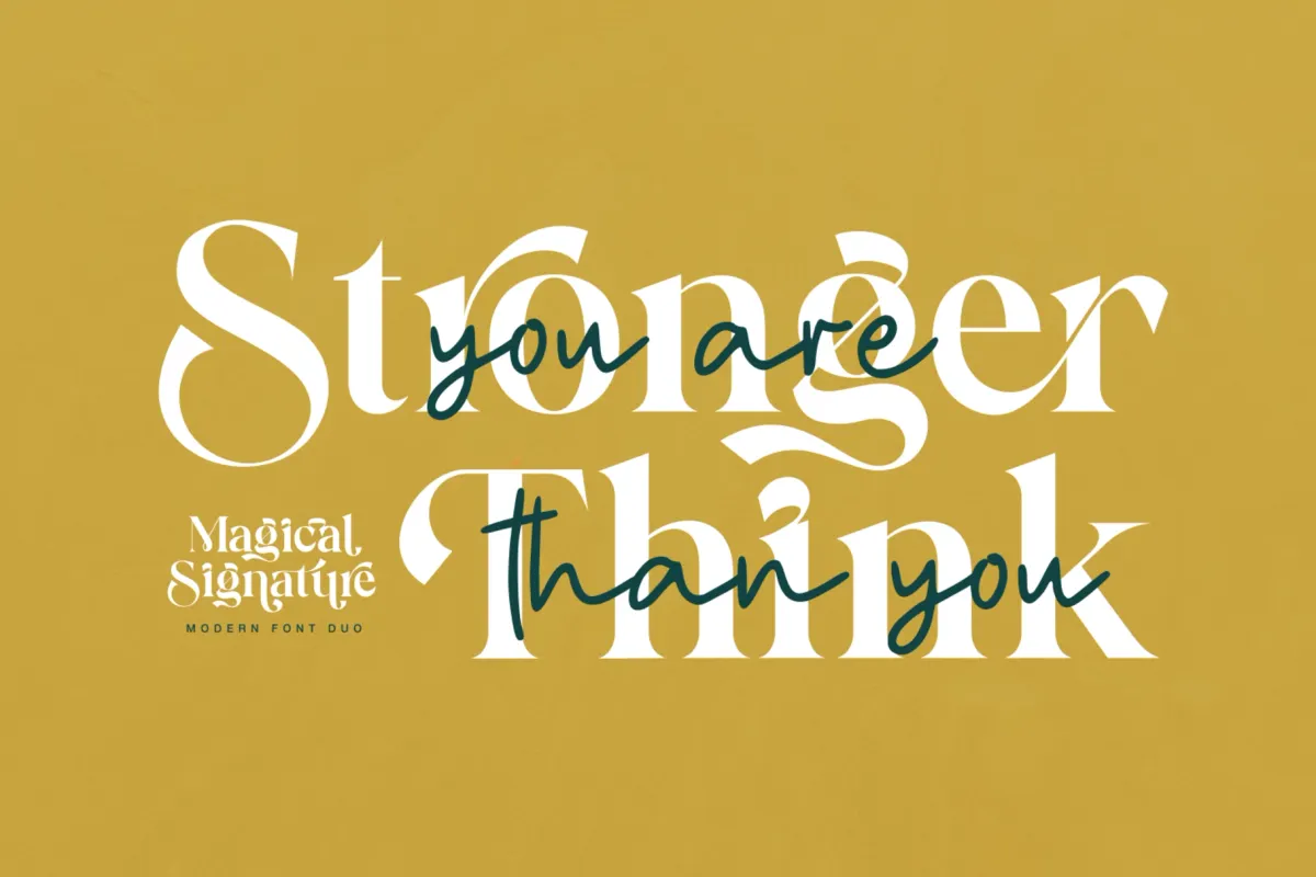 Magical Signature - Modern Luxury Font Duo
