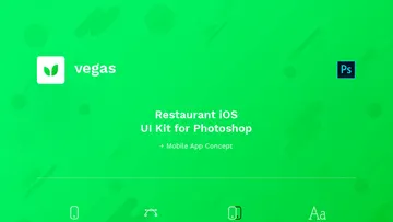 Vegas Restaurant iOS UI Kit
