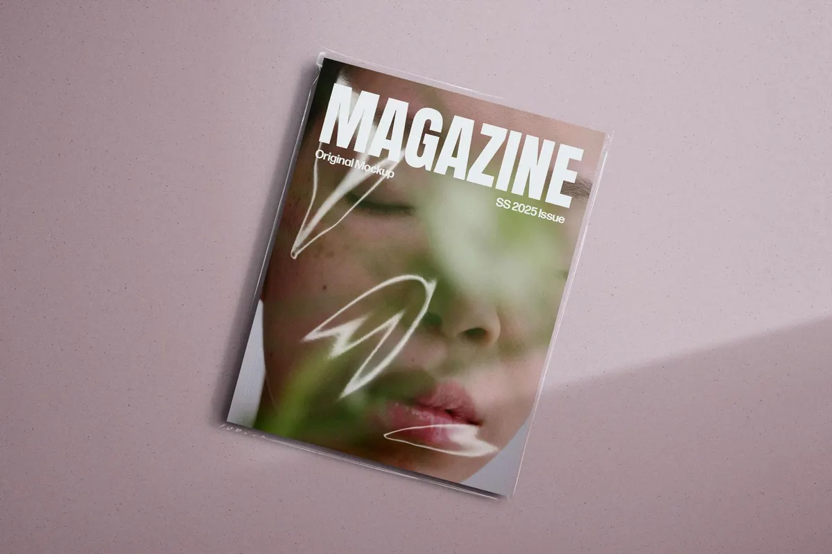 Sleeve Covered Magazine Mockup