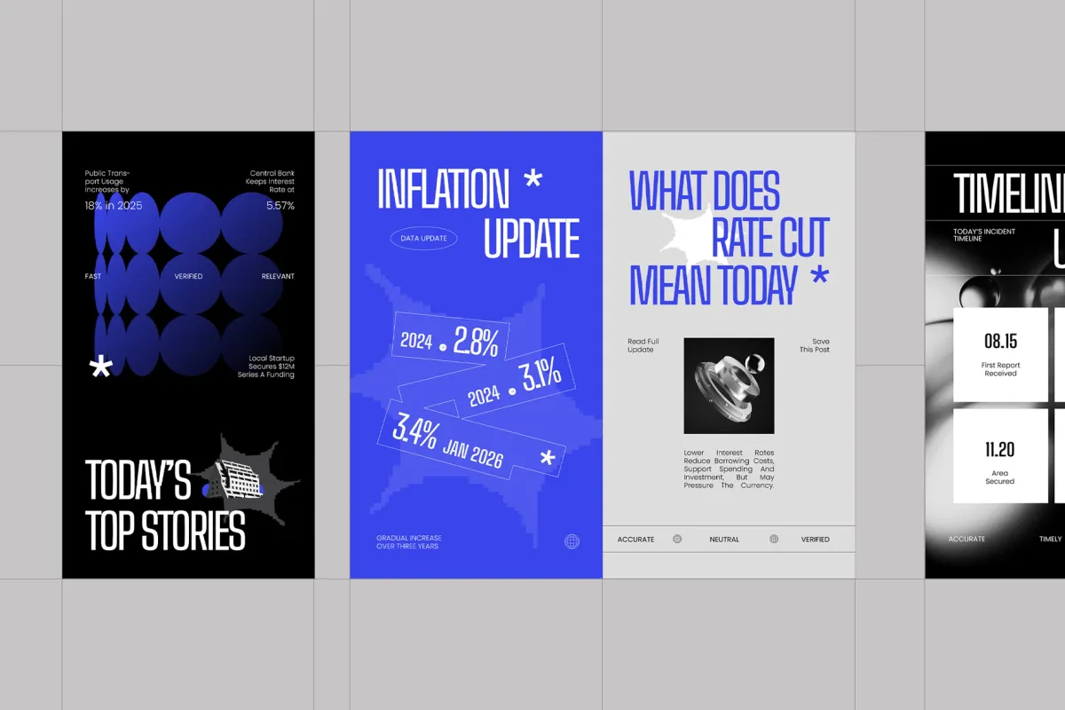 News Media Instagram Pack (AI, EPS, PSD)