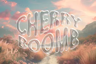 Transparent Glass Chrome Text Effect