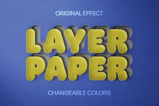 Paper 3D Cut-Out Effect