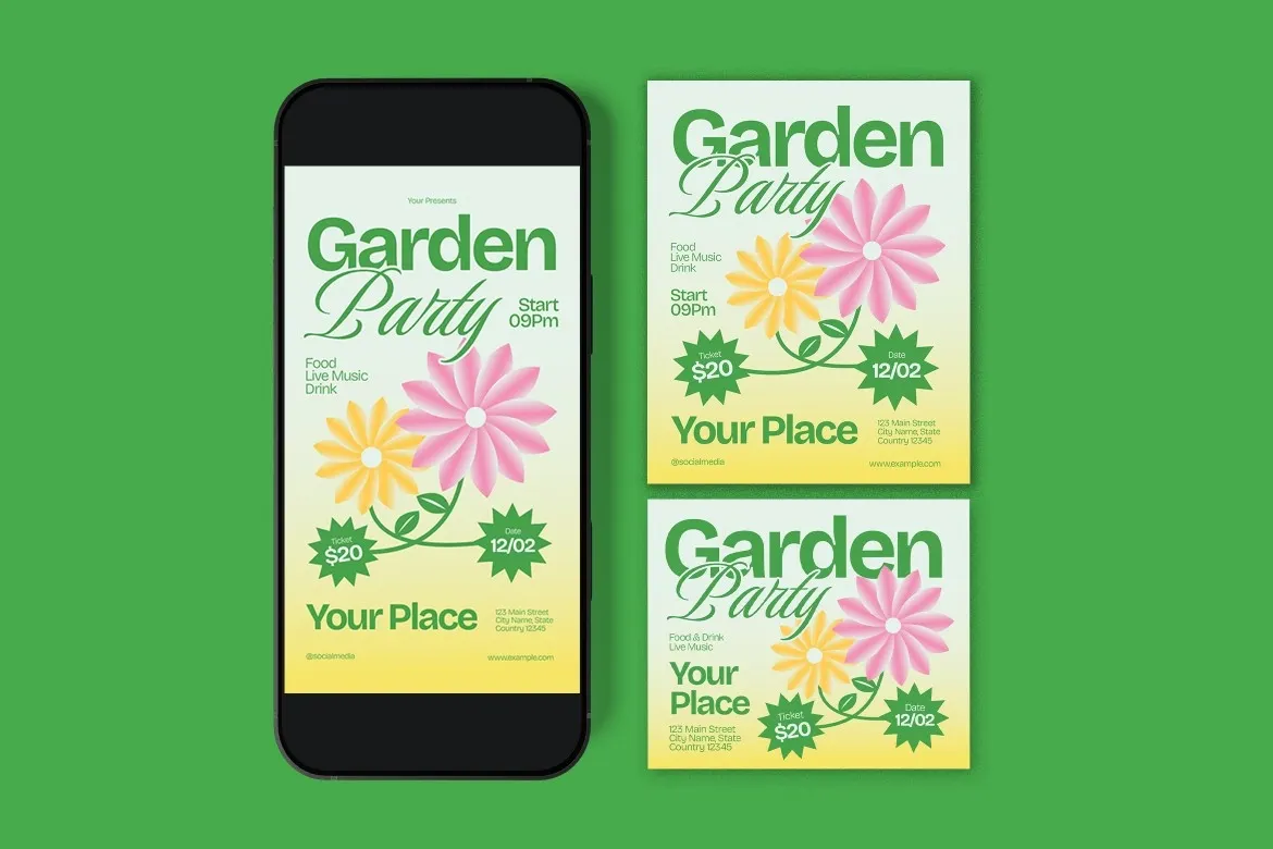 Garden Party Flyer