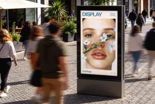 Outdoor Digital Kiosk Mockup