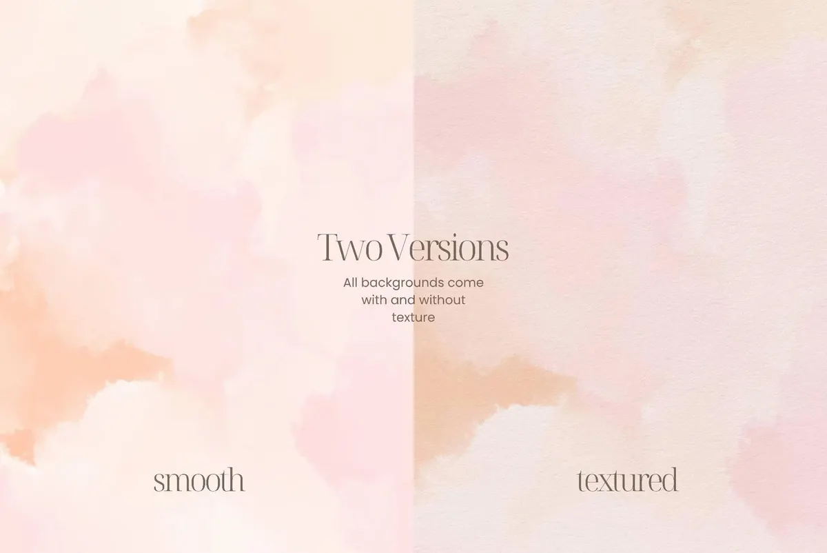 Soft Blush Watercolor Backgrounds