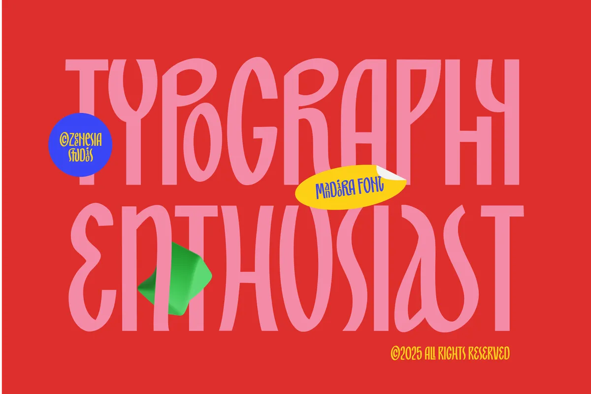 Mandiora - Stacked Ligature Display Font