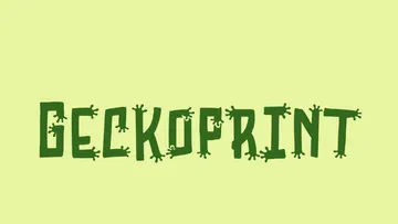 Geckoprint - Funny Halloween Font