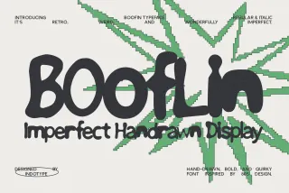Booflin - Imperfect Hand Drawn Display Font