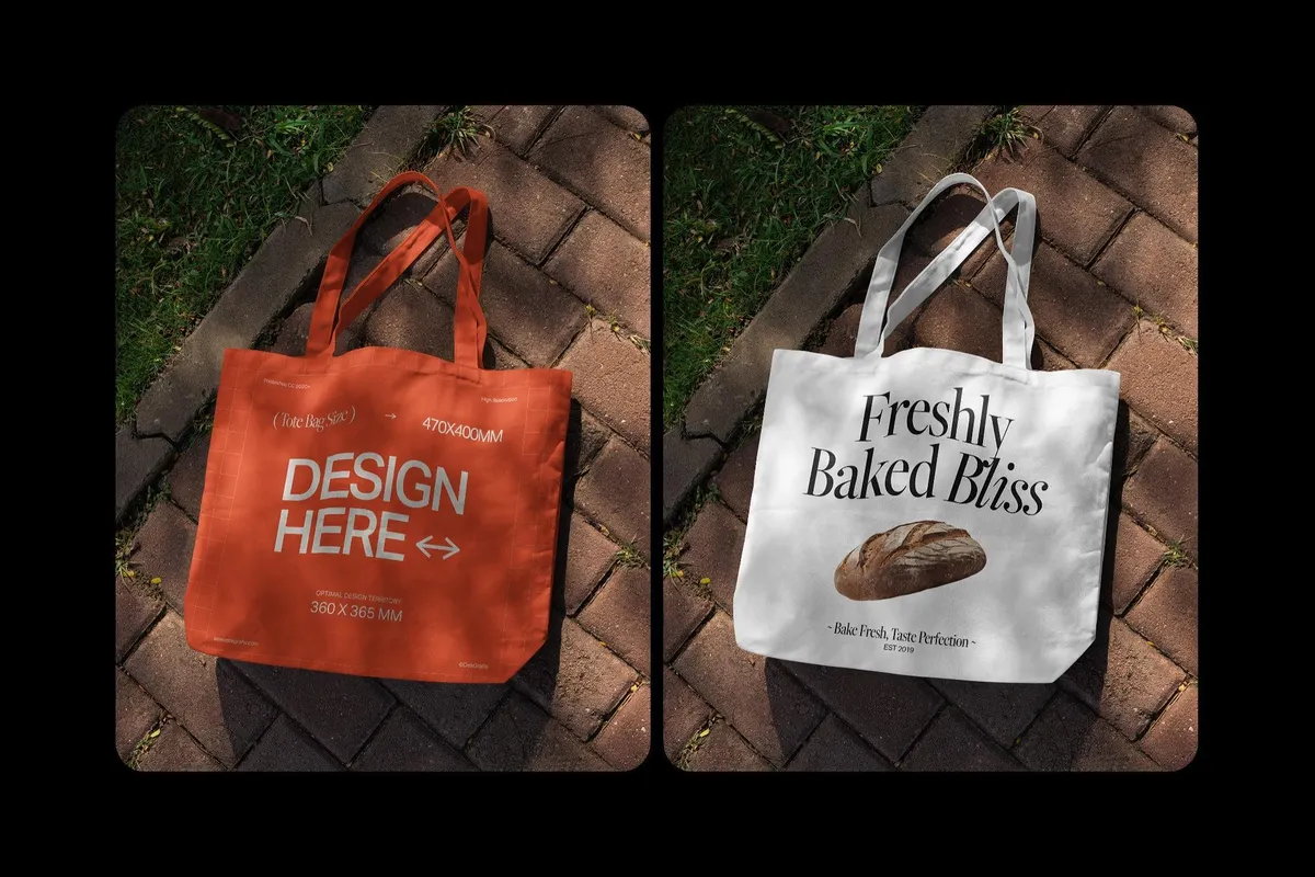 Cotton Tote Bag Mockup