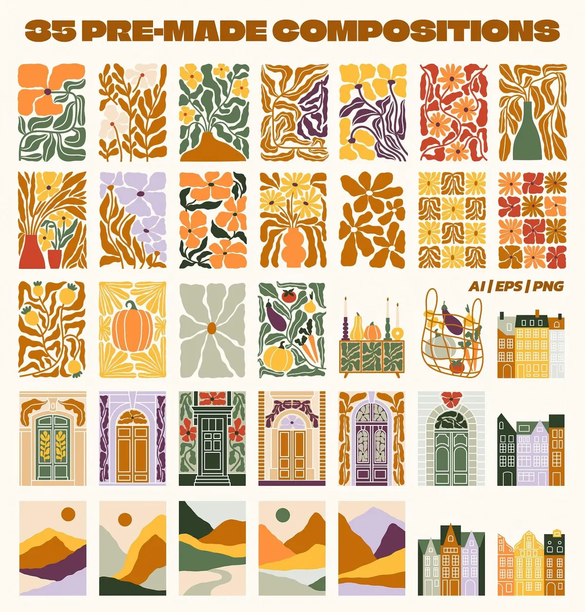 Fall Gallery Vector Poster Creator