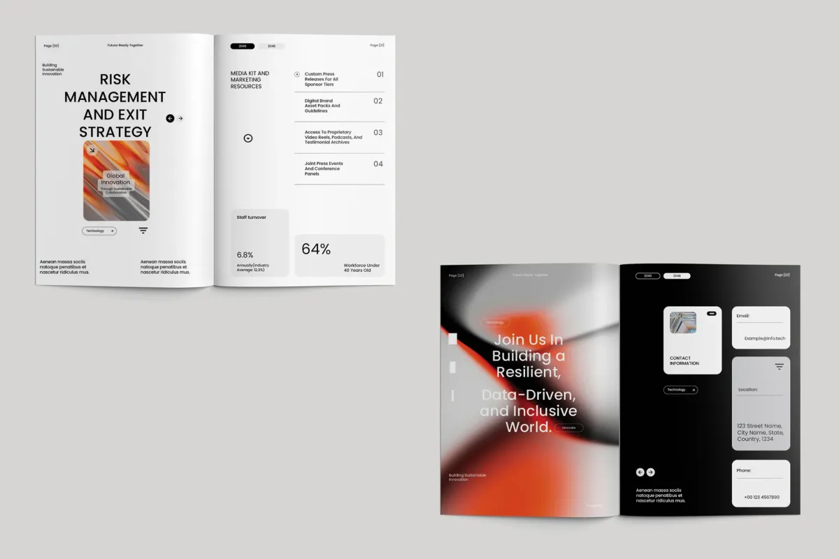 Minimalist Sponsorship Proposal Indesign Template