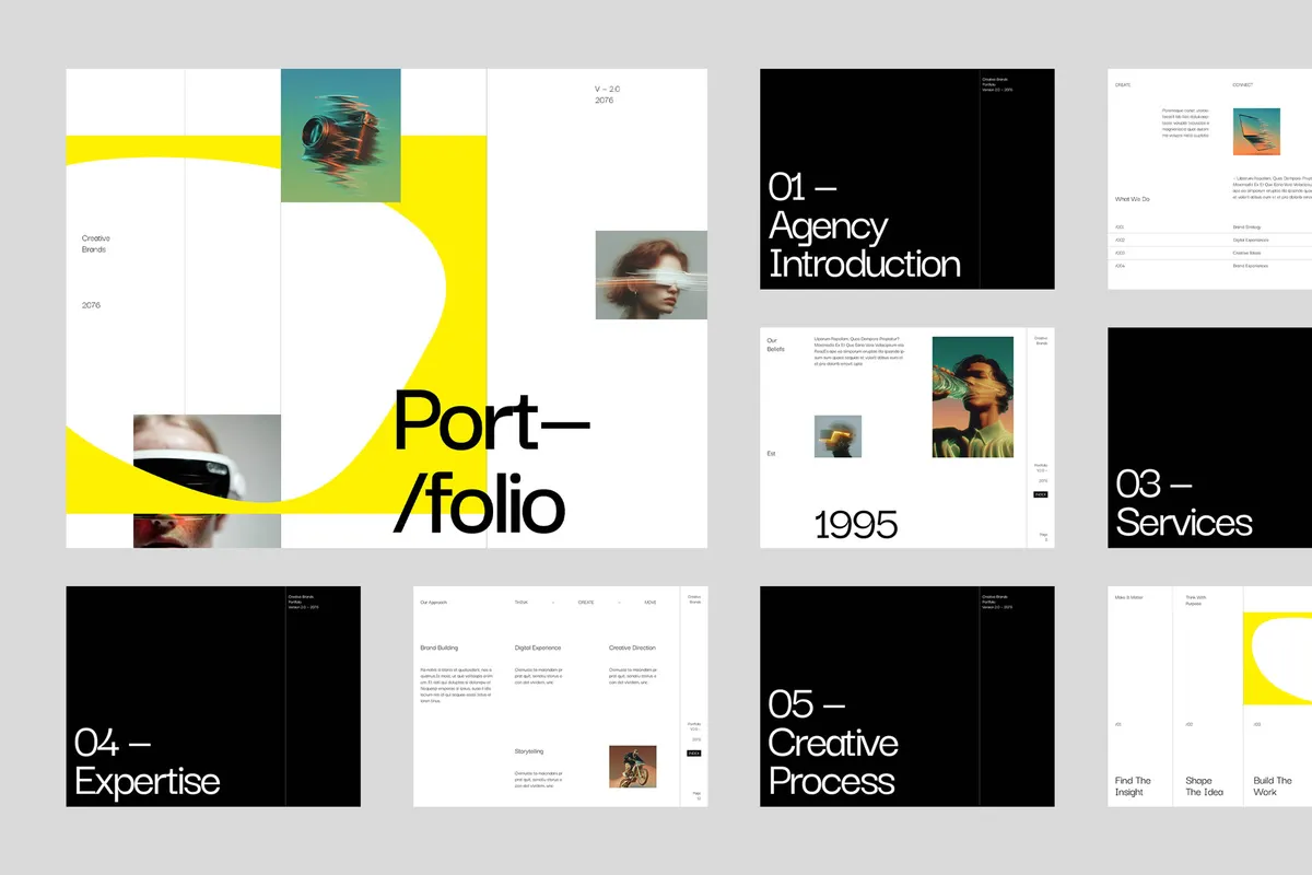 Creative Agency Portfolio Template - Creax