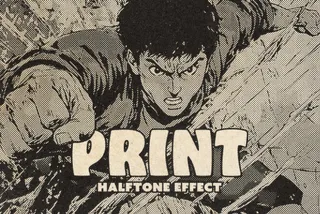 Retro Halftone Print Effect