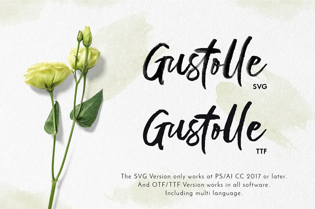Gustolle Display SVG Font