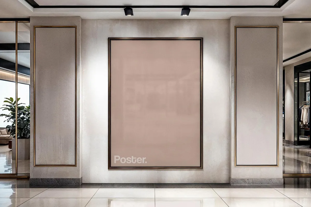 Retail Boutique Poster Mockup