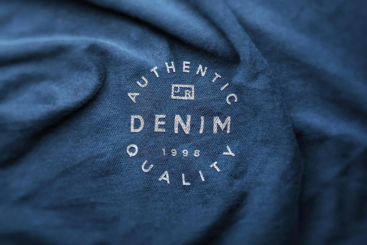 Authentic Fabric Logo Mockup