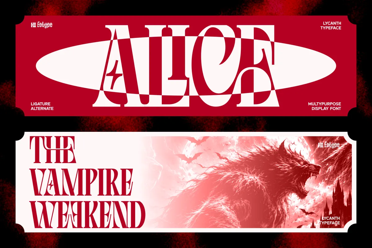 Lycanth - Dramatic Serif Display Font