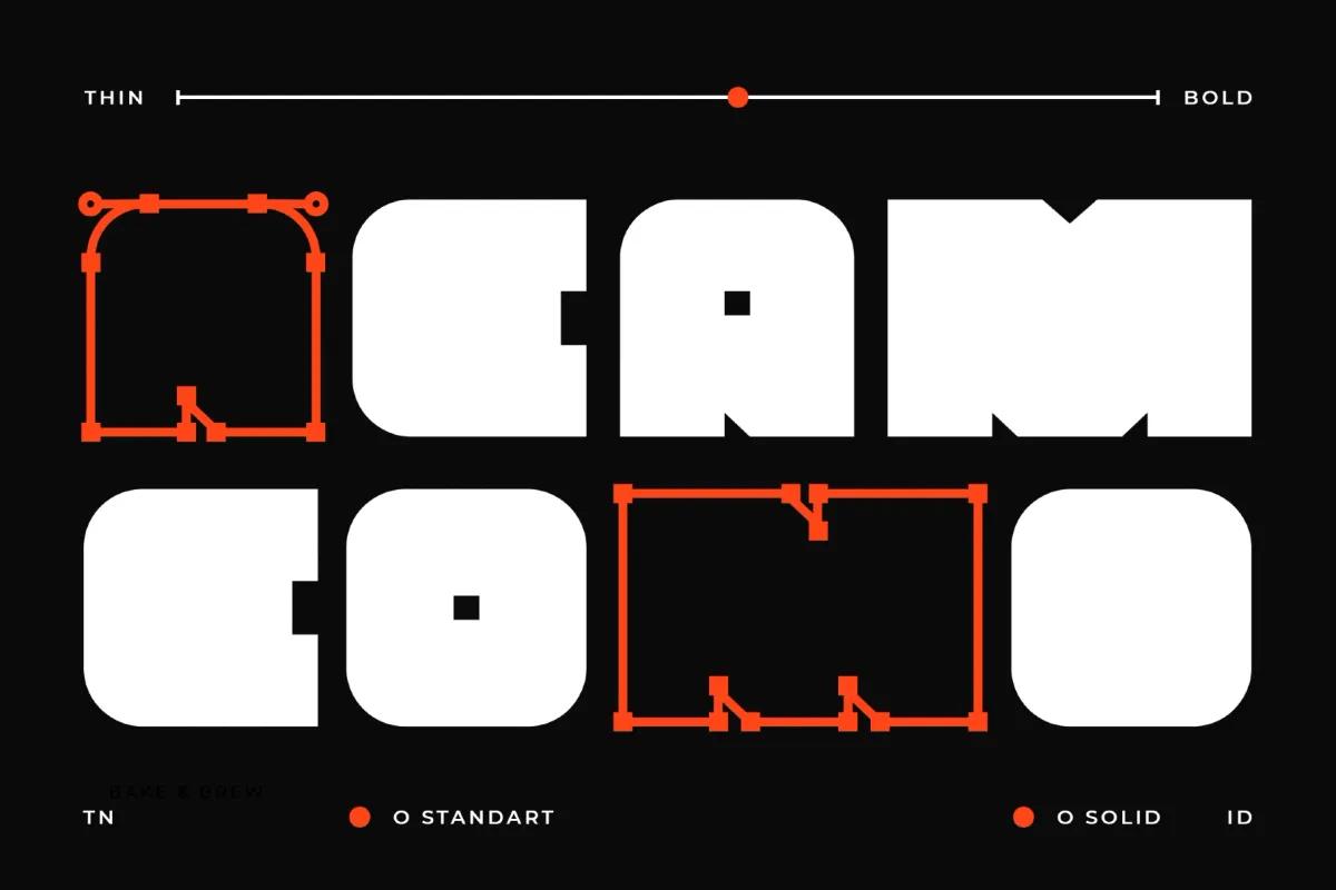 Bake & Brew - Bold Chunky Display Sans