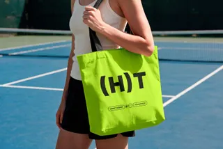 Tennis Court Tote Bag Mockup