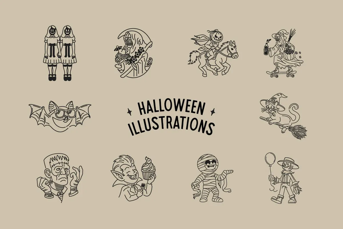 Halloween Illustration Bundle