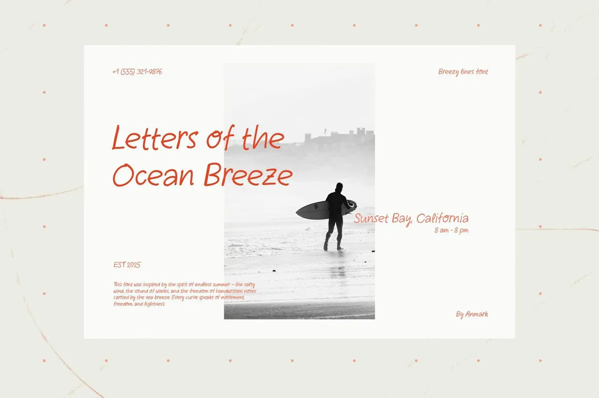 Breezy Lines — Handwritten Font
