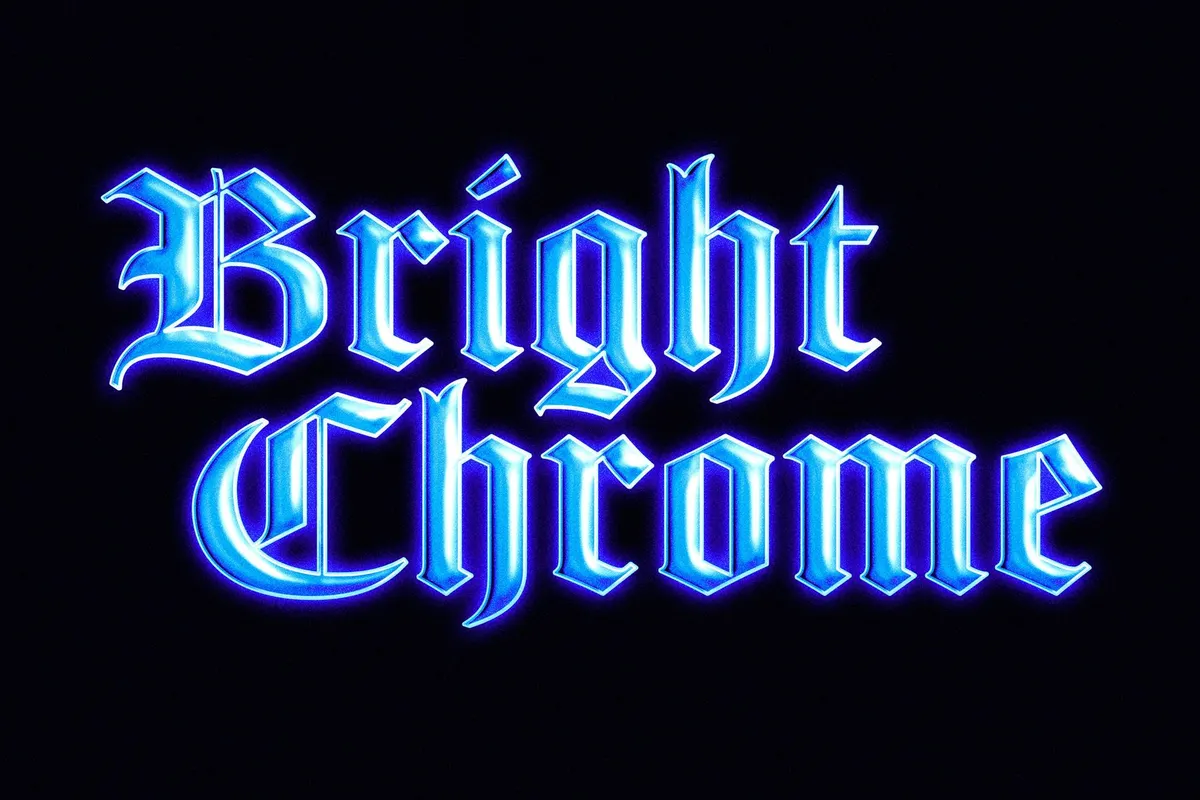 Gothic Chrome Text Effect