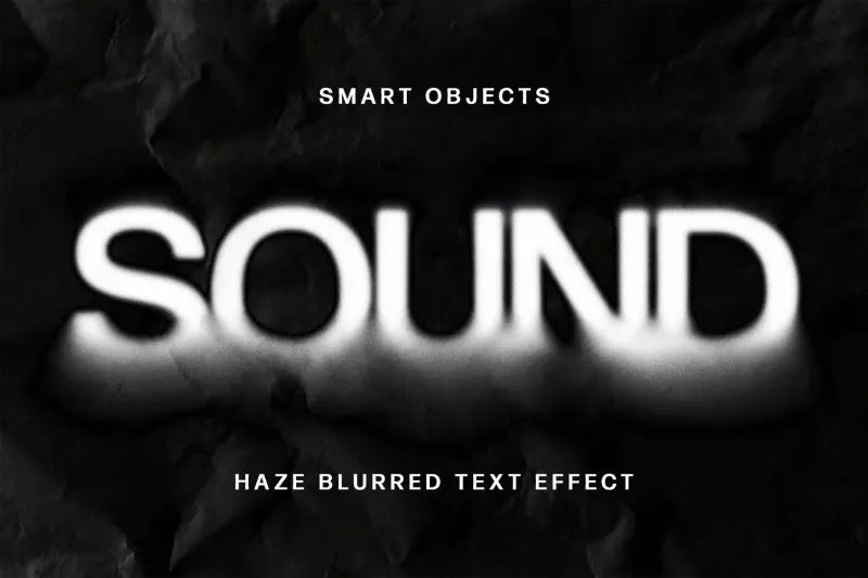 Haze Blurred Text Effect