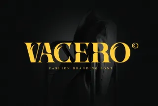 Vacero - Bold Slashed Serif Font
