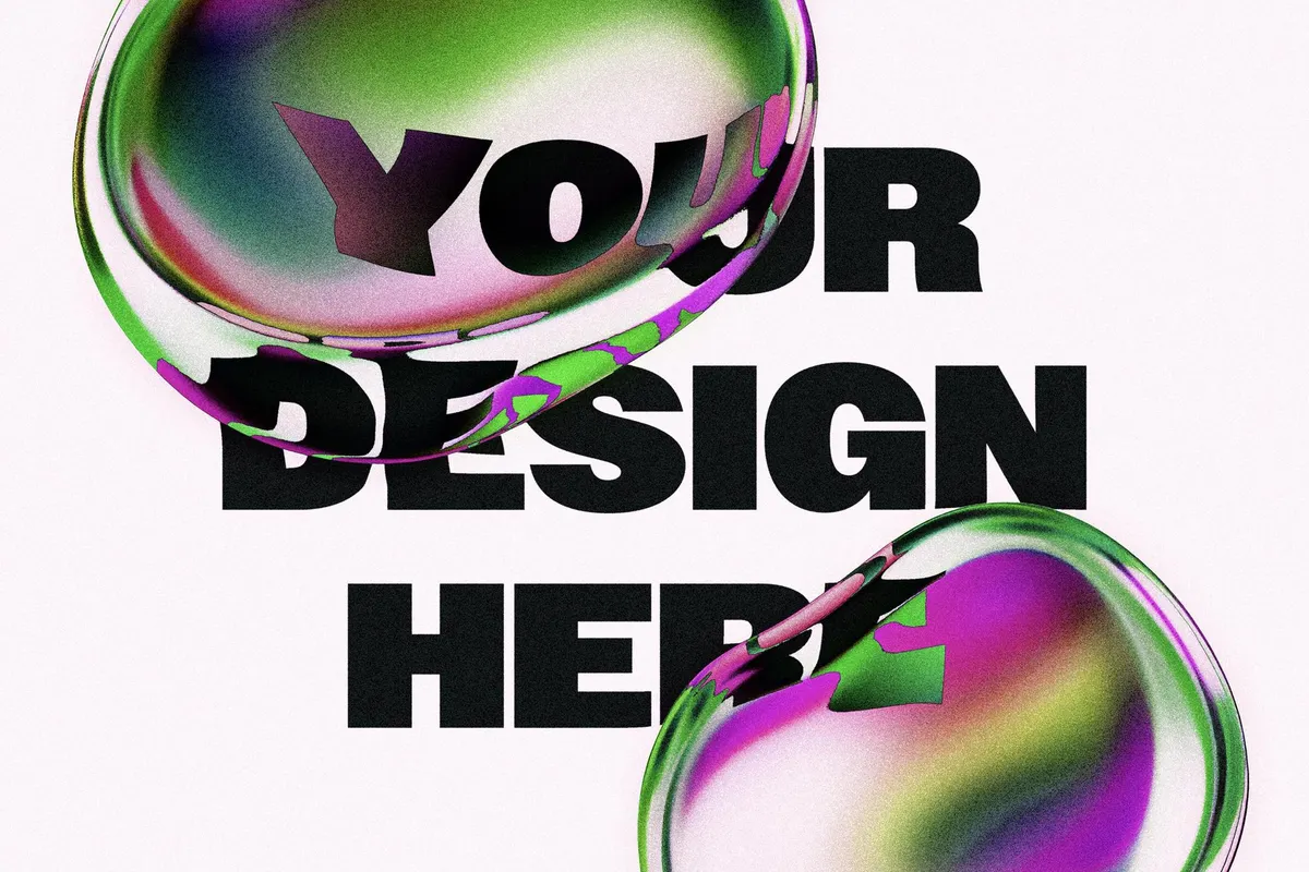 Color Blob Text & Logo Effect