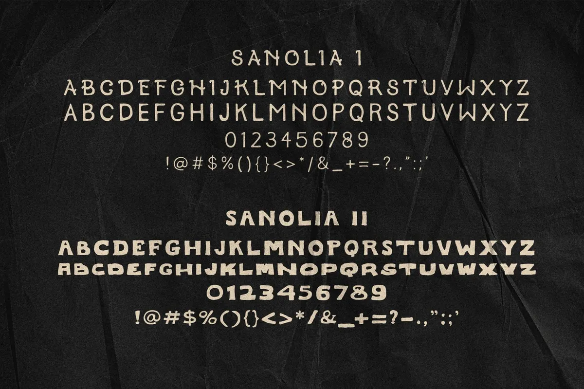 Sanolia Hand-Drawn Typeface