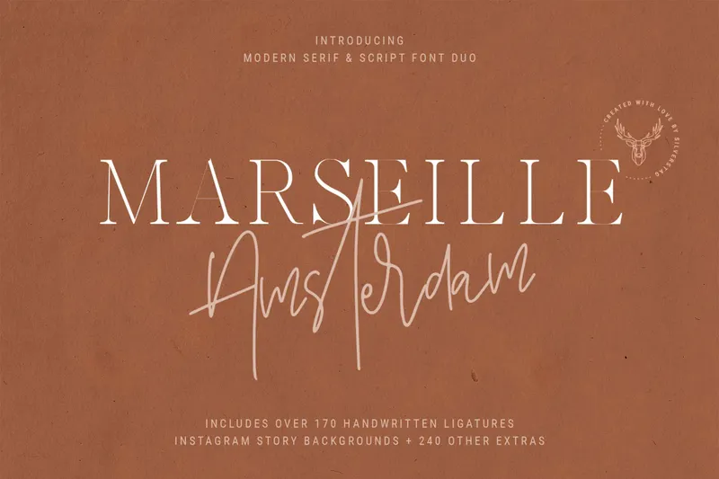 Marseille & Amsterdam Font Duo