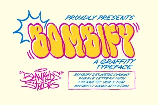 Bombify — Graffiti Bubble Font