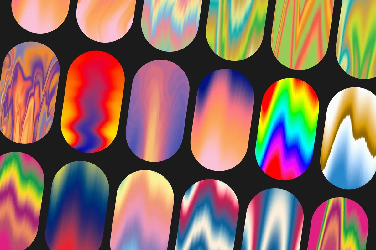 Flowy Gradient Texture Backgrounds