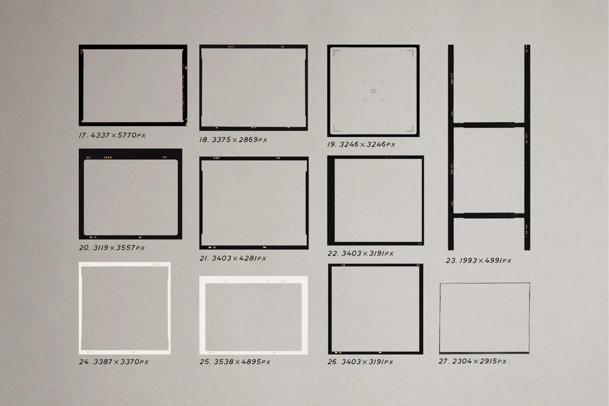 High Quality Film Frames Kit