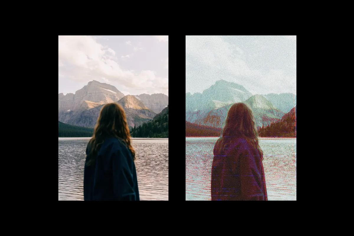 VHS Photo Effect