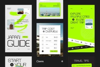 Tour & Travel Instagram Pack - CANVA Template