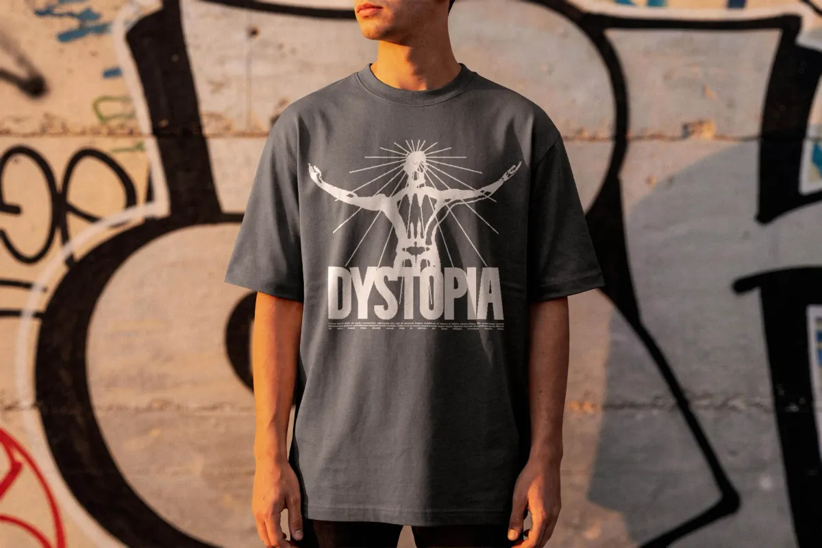 Graffiti Wall T-Shirt Mockup