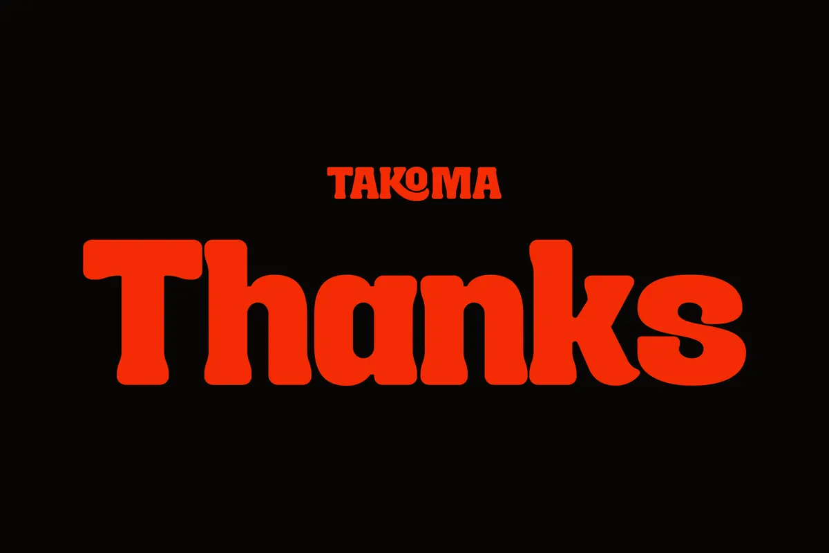 Takoma - Bold Retro Display Font