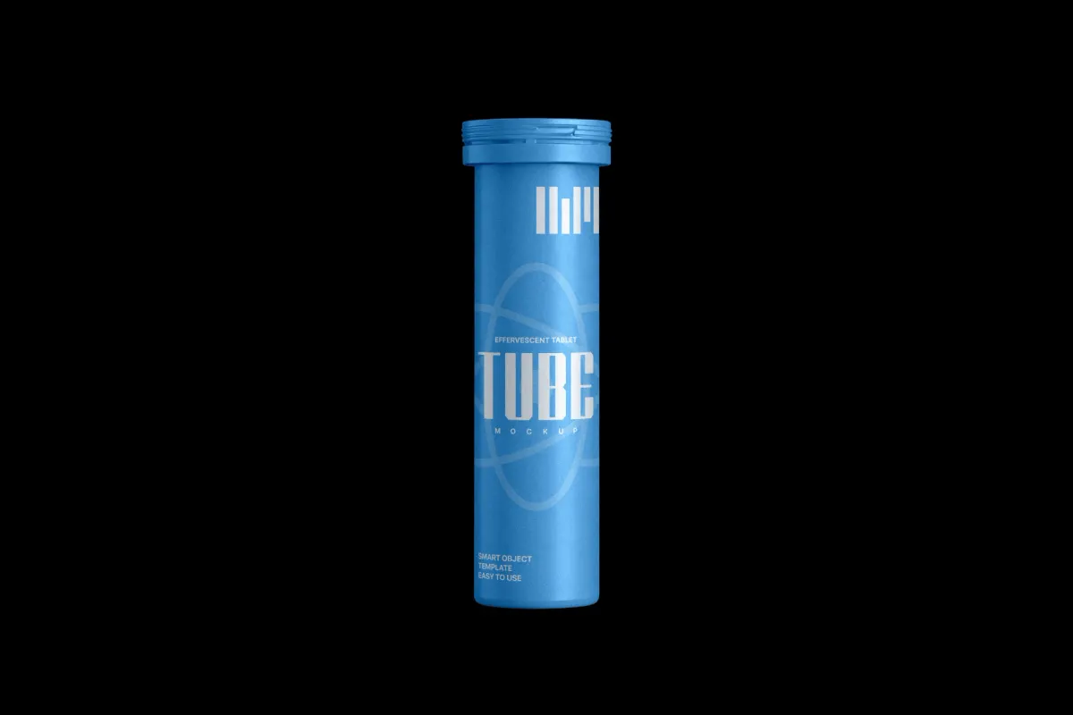 Supplement Tube Mockup Front View